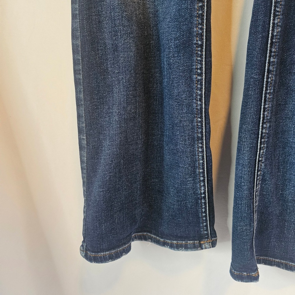 Silver Jeans Suki Bootcut 30x33‎ Dark Wash Blue Distressed Western Boho Cowgirl - Picture 3 of 11